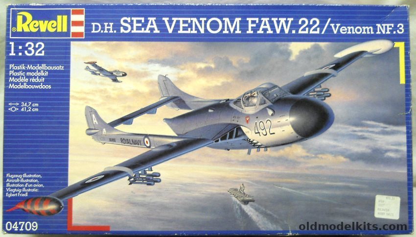 Revell 1/32 Sea Venom FAW-22 / Venom NF.3 - Royal Navy or RAF, 04709 plastic model kit